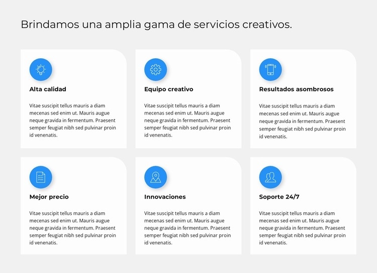 Creando plan de marketing Plantilla HTML5