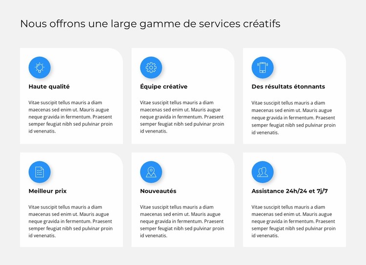 Création de plan marketing Modèle CSS