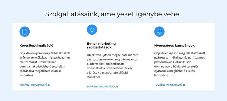 Válságellenes terv Weboldal sablon