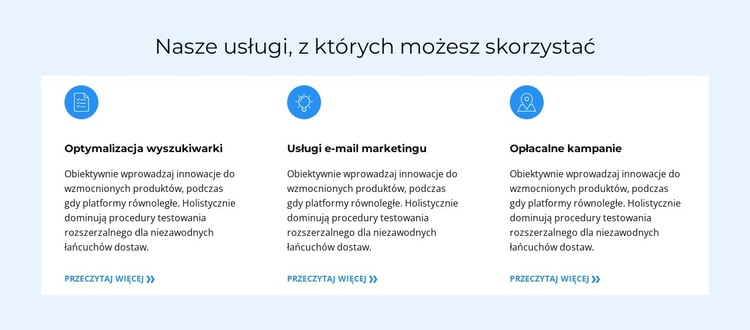 Plan antykryzysowy Szablon HTML