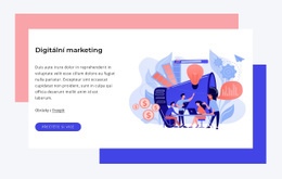 Digirtální Marketing Jednoduchá Šablona HTML CSS