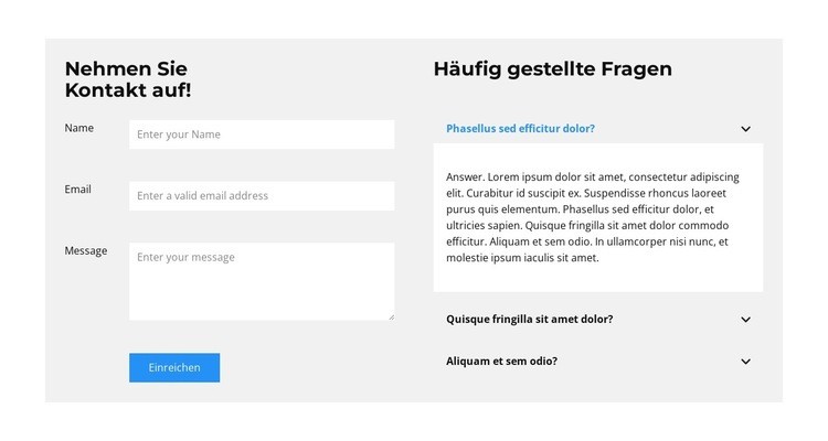 Geschäftsprojekt HTML5-Vorlage