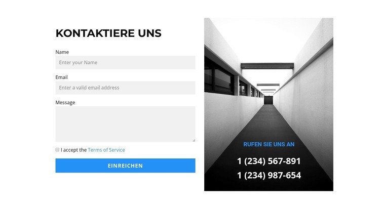 Unsere Art der Projektentwicklung Website Builder-Vorlagen