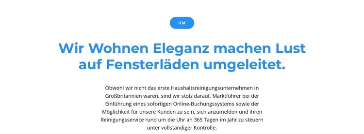 Schaltfläche und Text zwei Website Builder-Vorlagen