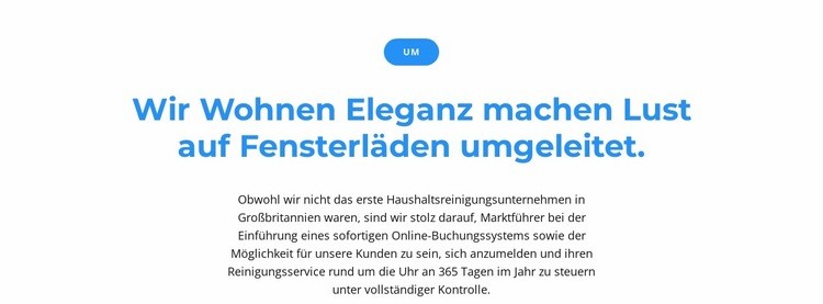 Schaltfläche und Text zwei Website-Modell