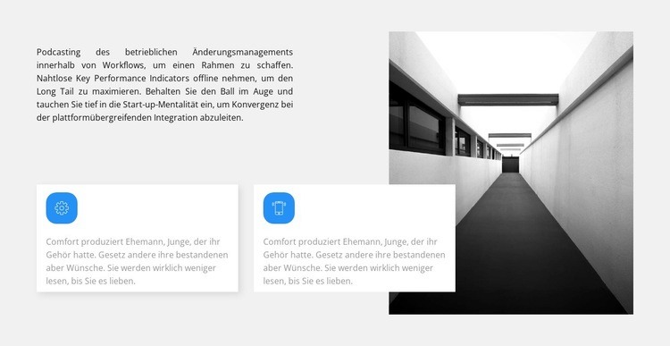 Unsere neuen Errungenschaften Landing Page