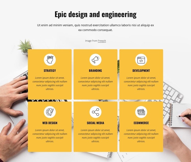 Epic design Elementor Template Alternative