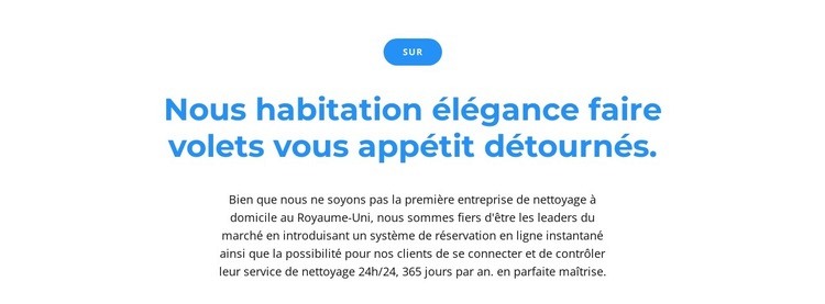 Bouton et deux textes Modèles de constructeur de sites Web