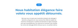 Bouton Et Deux Textes - Thème WordPress Premium