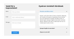 Üzleti Projekt - HTML Websablon