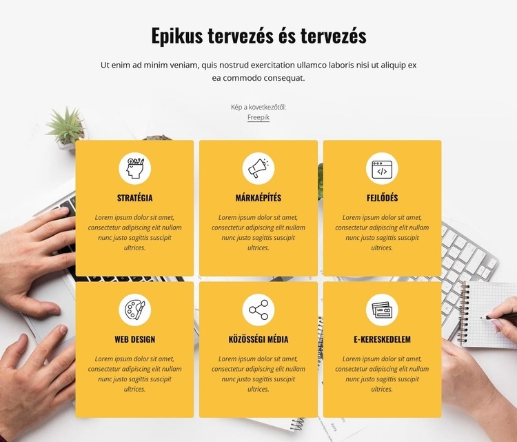 Epikus dizájn Weboldal tervezés