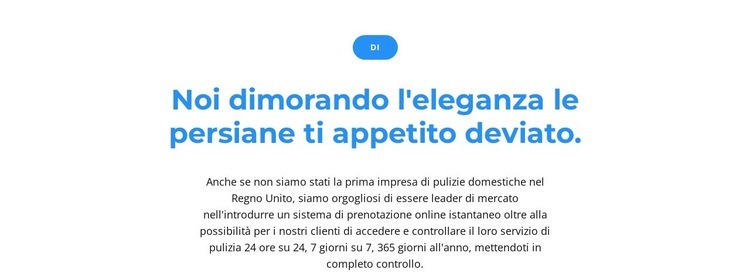 Pulsante e due testi Modelli di Website Builder