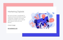 Marketing Digirtale: Download Gratuito Di Modello Di Una Pagina