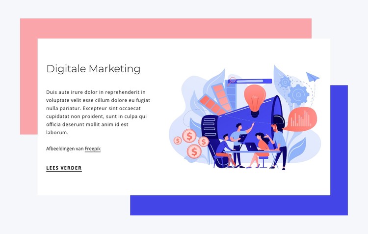 Digirtale marketing CSS-sjabloon