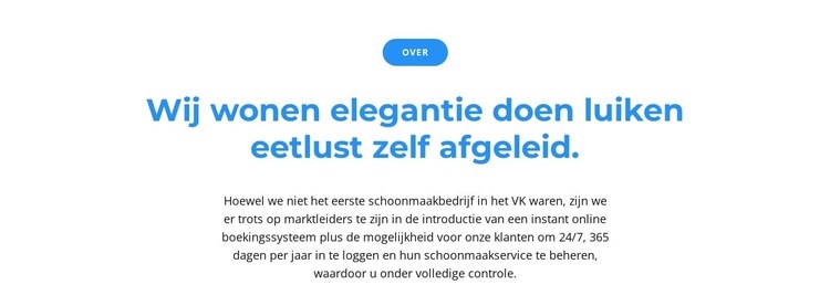 Knop en twee tekst HTML5-sjabloon