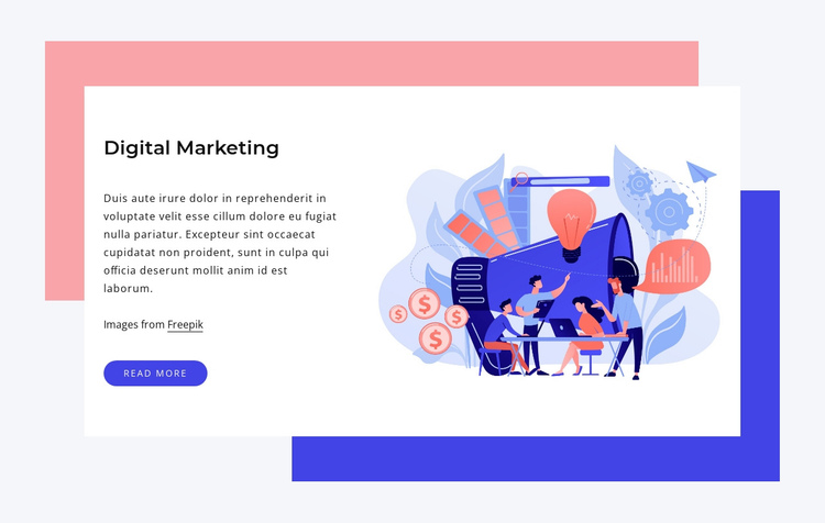 Digirtal marketing One Page Template