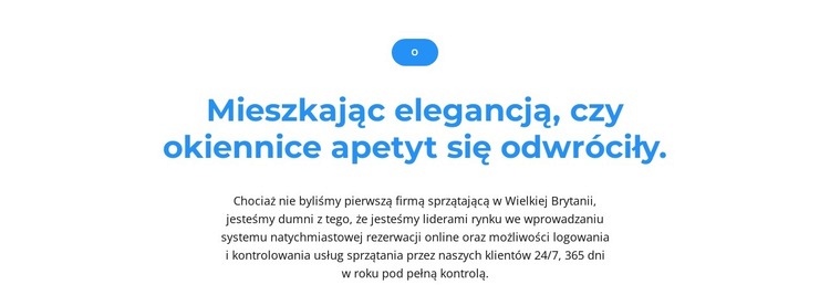 Przycisk i dwa teksty Kreator witryn internetowych HTML