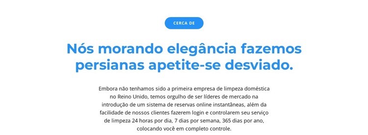 Botão e dois texto Maquete do site