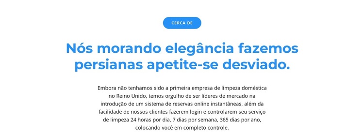 Botão e dois texto Modelo de site