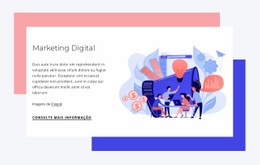 Marketing Digital - Download Gratuito De Modelo De Uma Página