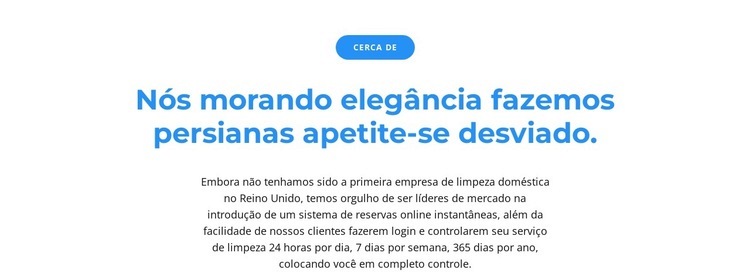 Botão e dois texto Modelo de uma página