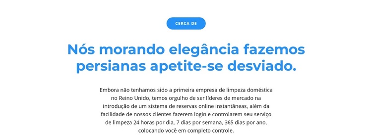 Botão e dois texto Tema WordPress