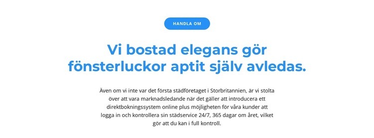 Knapp och två text CSS -mall