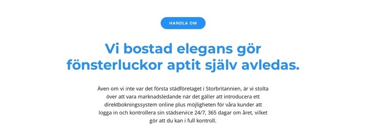 Knapp och två text Hemsidedesign