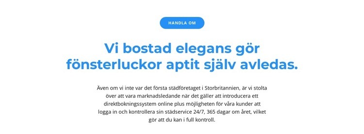 Knapp och två text WordPress -tema