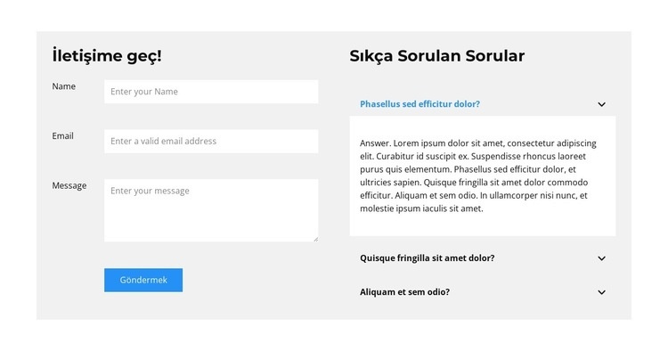 iş projesi Html Web Sitesi Oluşturucu