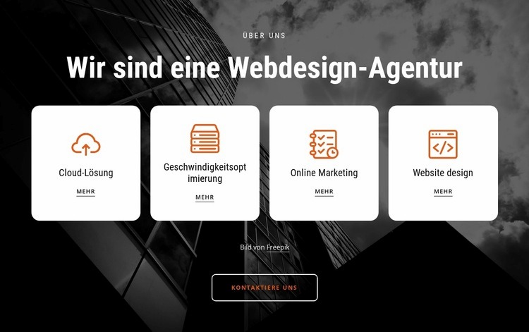 Kundenspezifische Webdesign-Dienstleistungen Vorlage