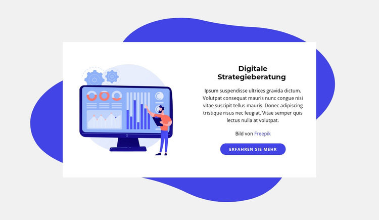 Digitale Strategieberatung Website-Vorlage