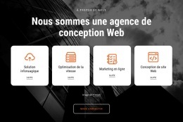 Modèle Polyvalent D'Une Page Pour Services De Conception De Sites Web Personnalisés