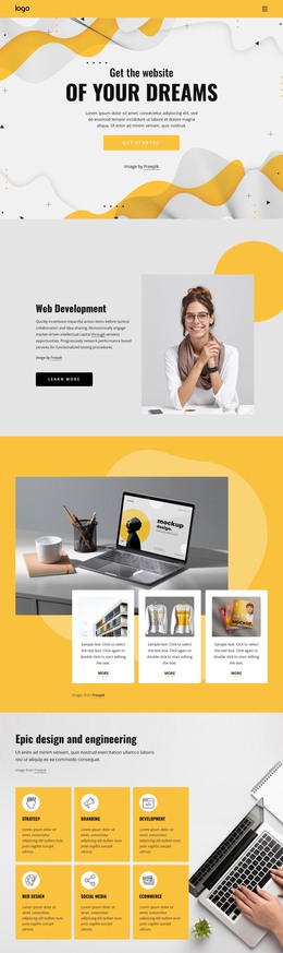 We help brands build memorable websites - HTML Template by Nicepage