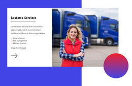 Delivery Operations - Free Landing Page, Template HTML5