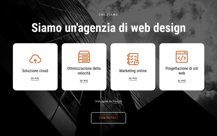 Servizi di web design personalizzati Modello HTML