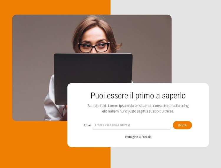 Offerte speciali in abbonamento Modello di sito Web