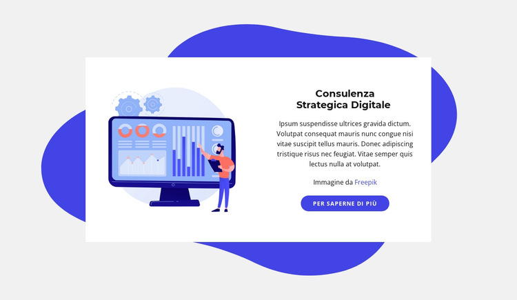 Consulenza strategica digitale Modello di sito Web