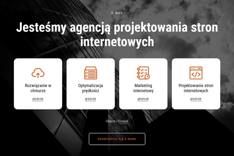 Niestandardowe usługi projektowania stron internetowych Szablon witryny sieci Web