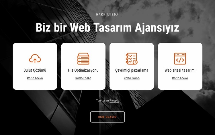 Özel web tasarım hizmetleri Web Sitesi Oluşturucu Şablonları