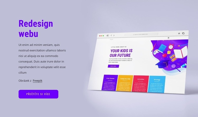 Redesign webu Webový design