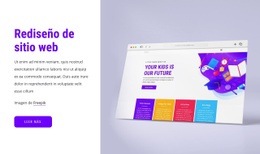 Rediseño Del Sitio Web - Plantilla HTML5 Profesional