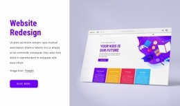 Website redesign - Html Code Example by Nicepage