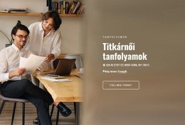 Titkártanfolyamok Londonban HTML5-Sablon