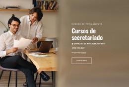 Cursos De Secretariado Em Londres Modelo HTML5