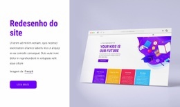 Redesenho Do Site - Modelo HTML5 Profissional
