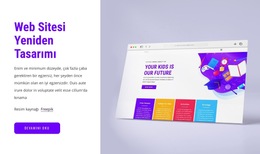 Web Sitesi Yeniden Tasarımı - Ücretsiz Web Sitesi Şablonu