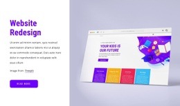 Premium Web Page Design For Website Redesign