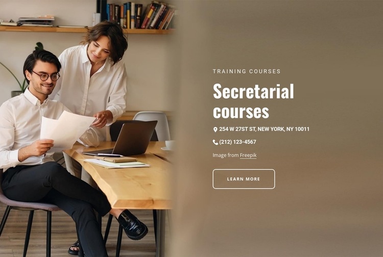 Secretarial courses in London Webflow Template Alternative