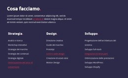 Strategia, Web Design E Sviluppo - Create HTML Page Online